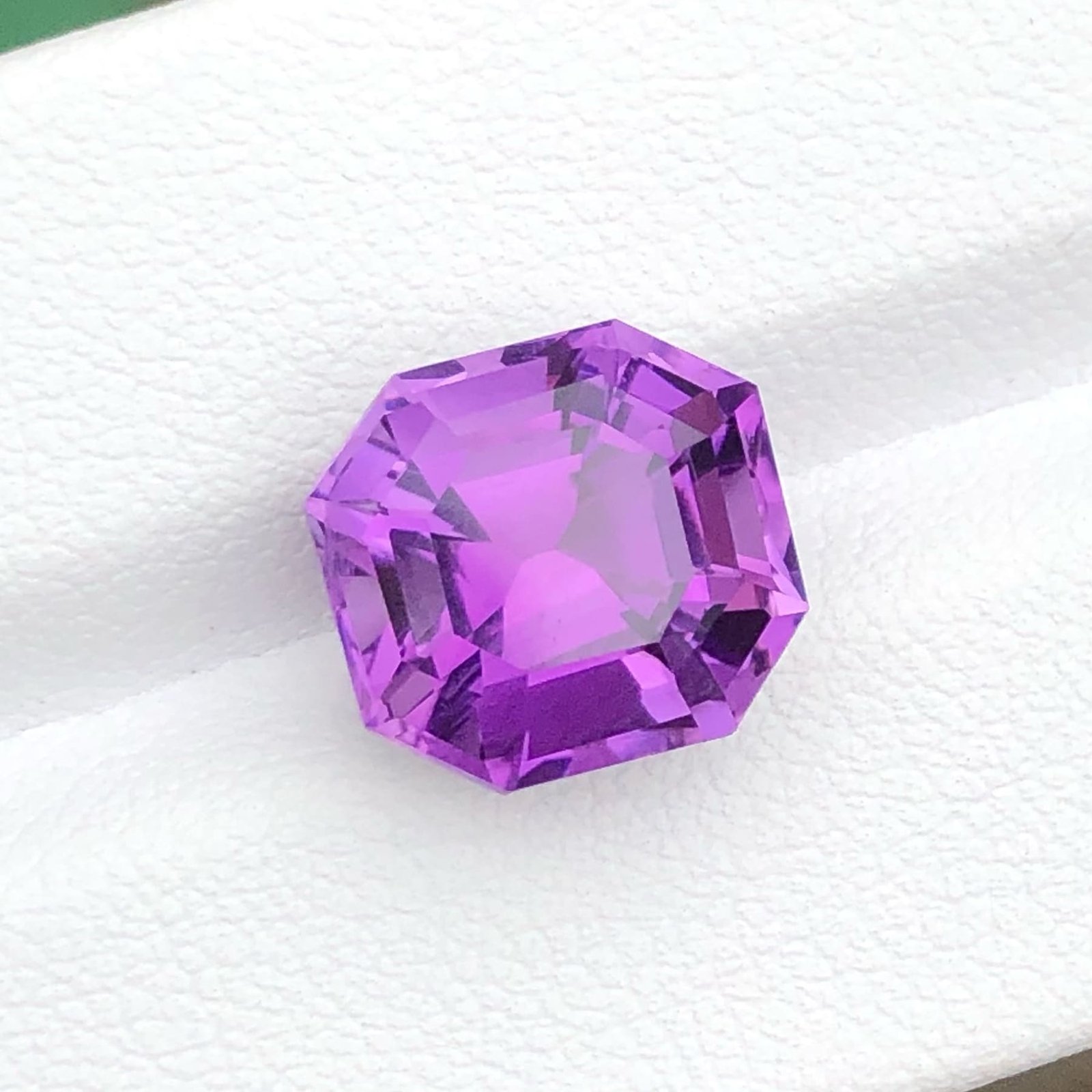 MantraMani Amethyst Loose Gemstone – Authentic, Lab Certified | India - Angle 3