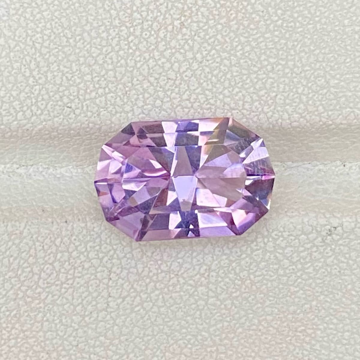 MantraMani Amethyst Loose Gemstone – Authentic, Lab Certified | India - Angle 3