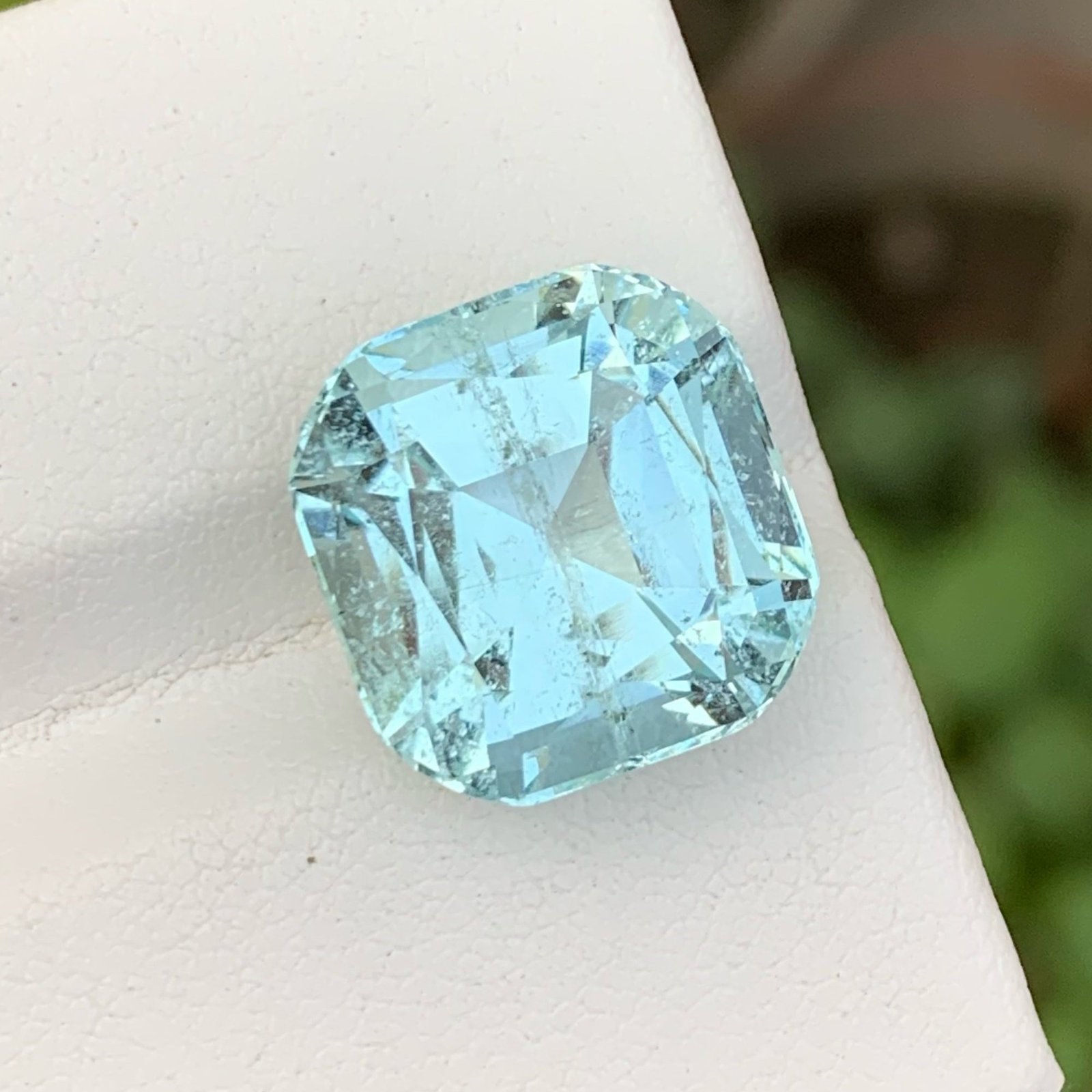 MantraMani Aquamarine Loose Gemstone – Authentic, Lab Certified | India - Angle 6