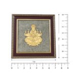 MantraMani® Goddess of Wealth & Fortune Gajalakshmi Raw Pyrite Frame