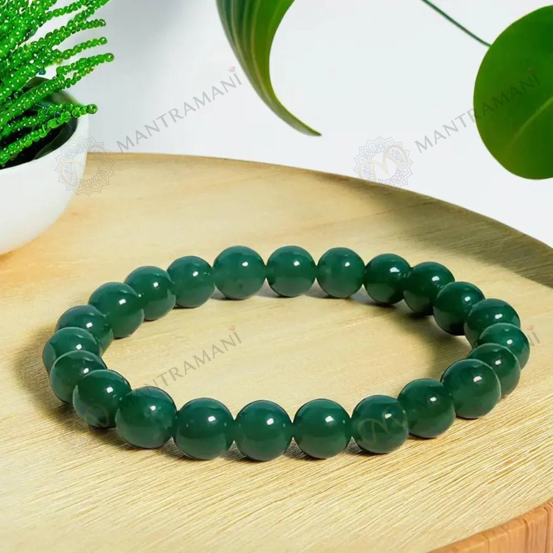 MantraMani LAtelier Green Jade - Energized Vedic Gemstone Jewelry - MantraMani