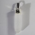 Selenite Crystal Point Pendant | Natural Crystal Jewelry for Clarity, Spiritual Wellness & Elegant Style