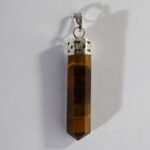 Tiger’s Eye Crystal Point Pendant | Natural Gemstone Pendant for Confidence, Focus & Crystal Jewelry