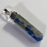 MantraMani Lapis Lazuli Crystal Point Pendant - Energized Vedic Gemstone Jewelry - MantraMani