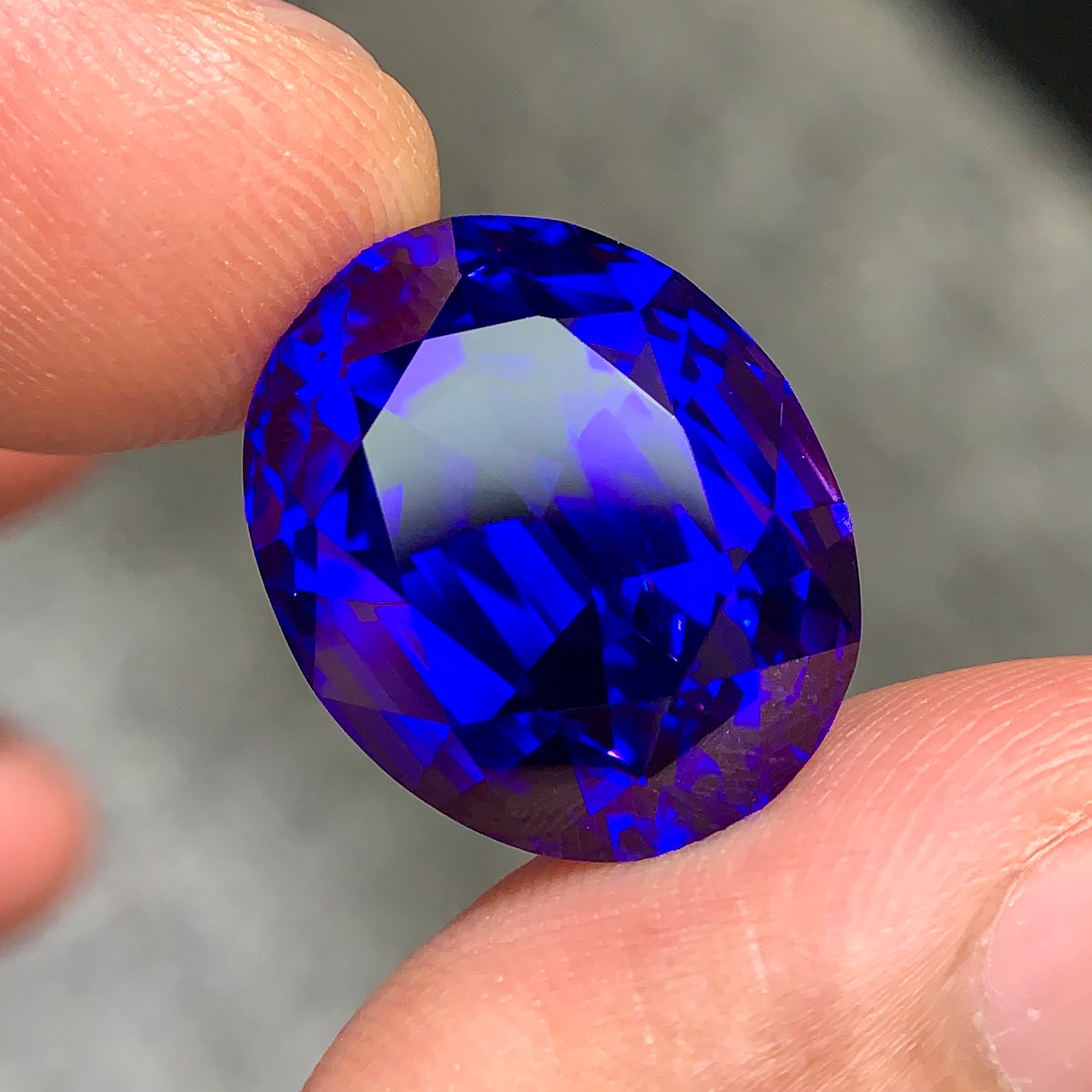 MantraMani 24.79 Carat Tanzanite Oval Cut Natural Loose Gemstone - Imported - Tanzania