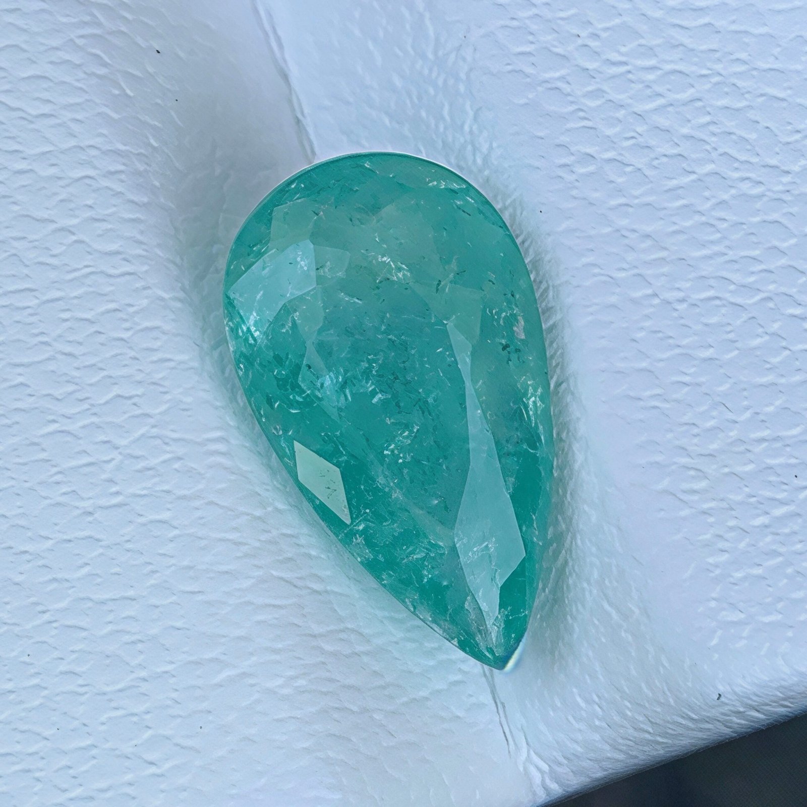 MantraMani 2.97 Carat Paraiba Tourmaline Pear Cut Natural Loose Gemstone