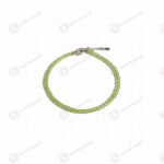 MantraMani Peridot Anklet - Energized Vedic Gemstone Jewelry - MantraMani