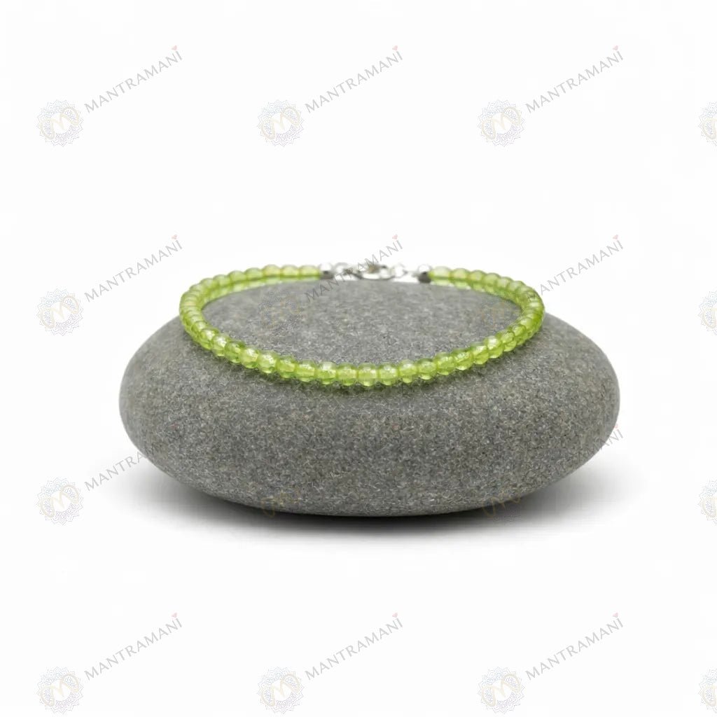 MantraMani Peridot Anklet