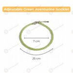 MantraMani Peridot Anklet - Energized Vedic Gemstone Jewelry - MantraMani