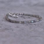 MantraMani Labradorite Anklet - Energized Vedic Gemstone Jewelry - MantraMani