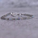 MantraMani Labradorite Anklet - Energized Vedic Gemstone Jewelry - MantraMani