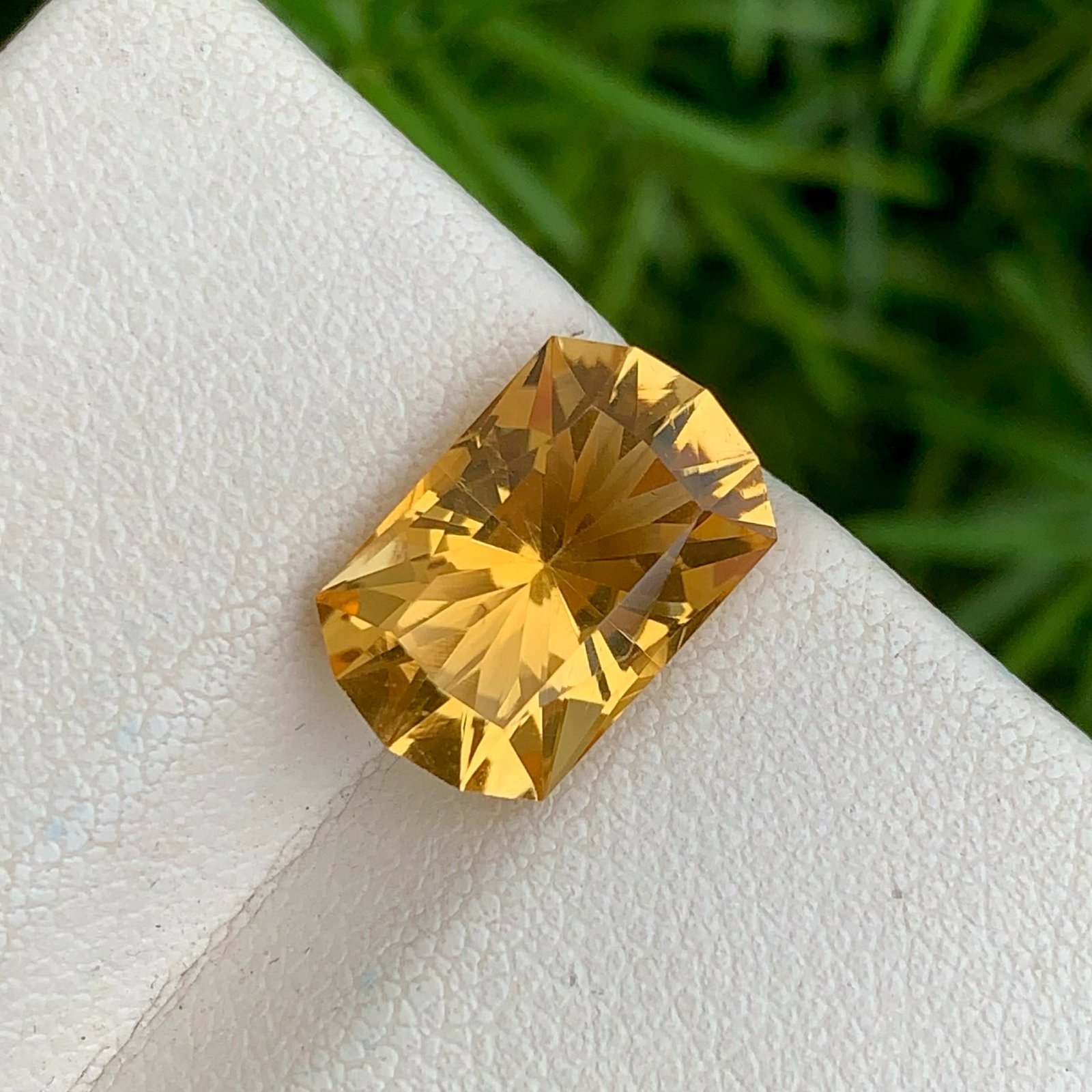 MantraMani Citrine Loose Gemstone – Authentic, Lab Certified | India - Angle 5
