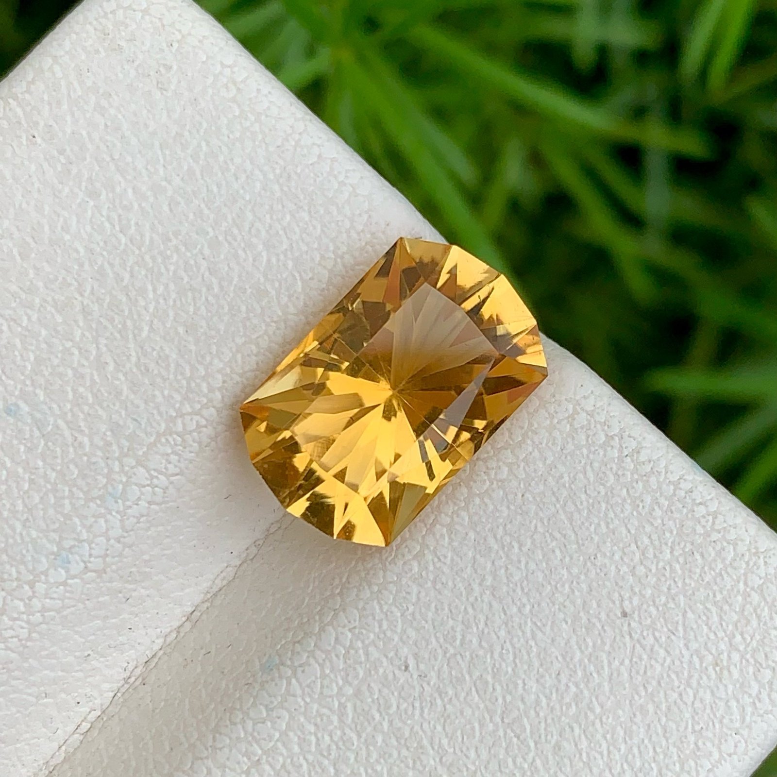 MantraMani Citrine Loose Gemstone – Authentic, Lab Certified | India - Angle 6