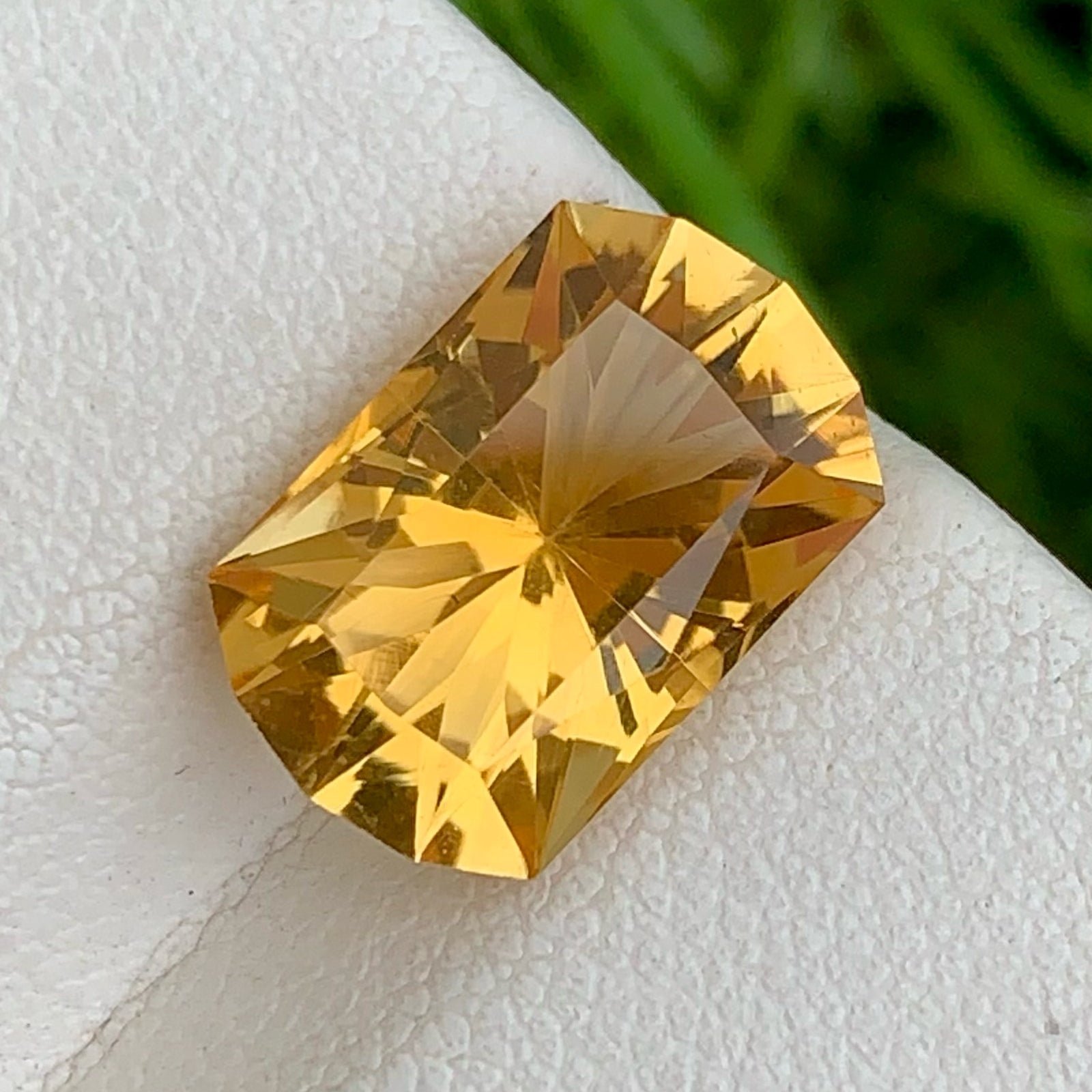 MantraMani Yellow Citrine Natural Loose Gemstone - Imported - Brazil