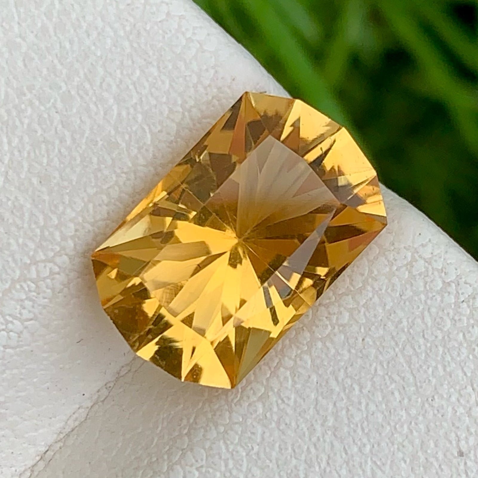 MantraMani Yellow Citrine Natural Loose Gemstone - Imported - Brazil