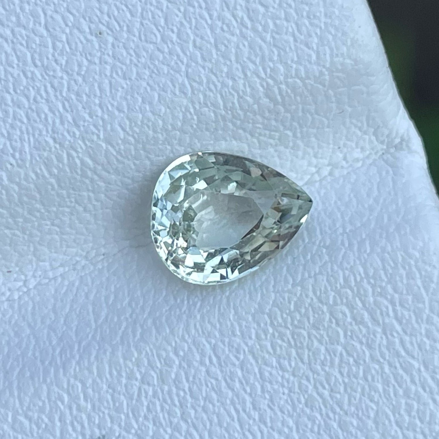 MantraMani White Sapphire Natural Loose Gemstone
