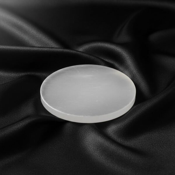 MantraMani Selenite Plate for Cleansing & Charging Crystals