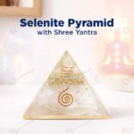 MantraMani Selenite Pyramid - Energized Vedic Gemstone Jewelry - MantraMani
