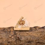 MantraMani Selenite Pyramid - Energized Vedic Gemstone Jewelry - MantraMani