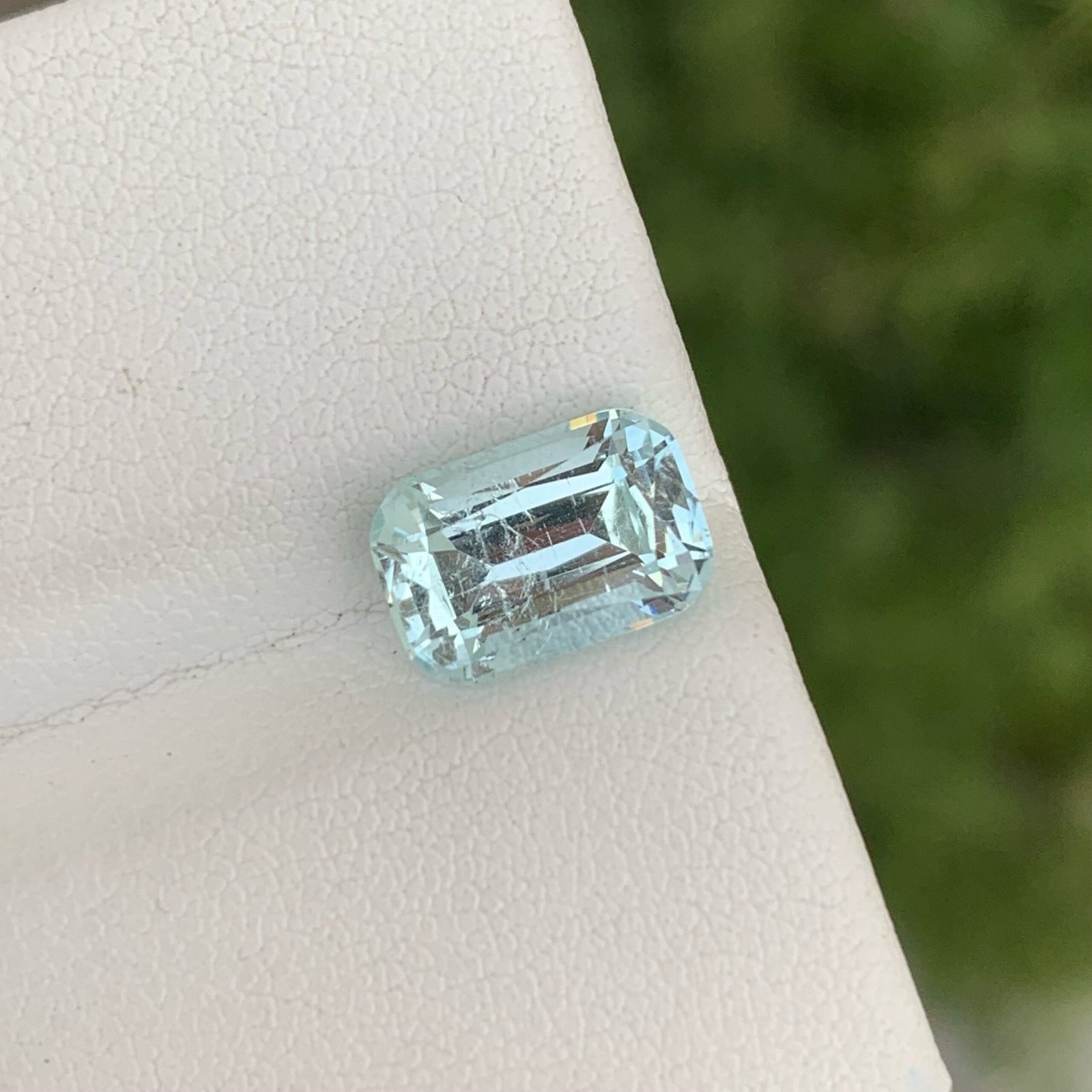 MantraMani Aquamarine Loose Gemstone – Authentic, Lab Certified | India - Angle 4