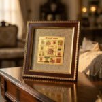 MantraMani® Shree Sampurna Yantra on Raw Pyrite Frame