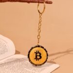 MantraMani Black Tourmaline Keychain for Negativity Shield & Grounding - Energized Vedic Gemstone Jewelry - MantraMani