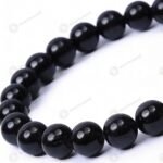 MantraMani clipse Noire  Black Tourmaline Protection Bracelet - Energized Vedic Gemstone Jewelry - MantraMani