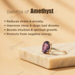 MantraMani Amethyst Ring: Attract Luck, Enhance Intuition, Improve Health & Skin - Energized Vedic Gemstone Jewelry - Ma...