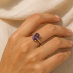 MantraMani Amethyst Ring: Attract Luck, Enhance Intuition, Improve Health & Skin - Energized Vedic Gemstone Jewelry - Ma...
