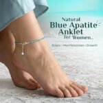MantraMani Healing Stone Apatite Anklets: Encourage Manifestation and Protect Aura - Energized Vedic Gemstone Jewelry - ...