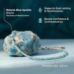 MantraMani Healing Stone Apatite Anklets: Encourage Manifestation and Protect Aura - Energized Vedic Gemstone Jewelry - ...