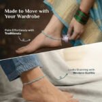 MantraMani Healing Stone Apatite Anklets: Encourage Manifestation and Protect Aura - Energized Vedic Gemstone Jewelry - ...