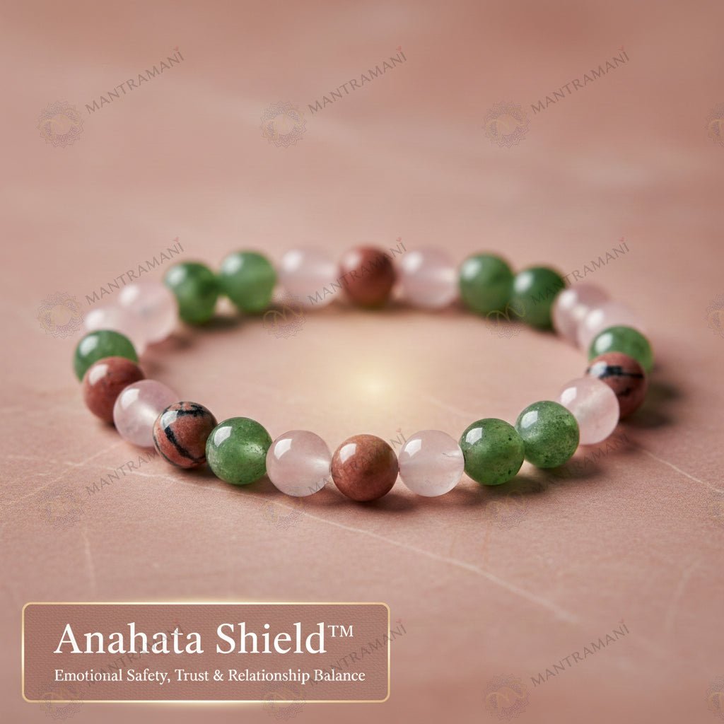 MantraMani Anahata Shield — Heart - Energized Vedic Gemstone Jewelry - MantraMani