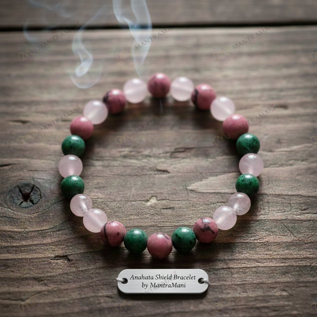 MantraMani Anahata Shield — Heart - Energized Vedic Gemstone Jewelry - MantraMani