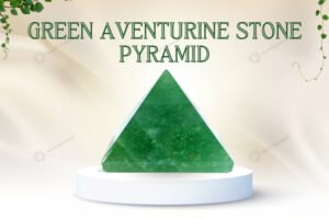 MantraMani Green Aventurine Crystal Pyramid – Luck, Growth & Success Energy Pyramid