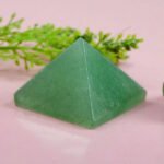 MantraMani Green Aventurine Crystal Pyramid - Energized Vedic Gemstone Jewelry - MantraMani