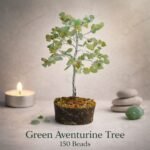 MantraMani Green Aventurine Tree: Promotes Wealth Attraction & Money Growth - Energized Vedic Gemstone Jewelry - MantraMani