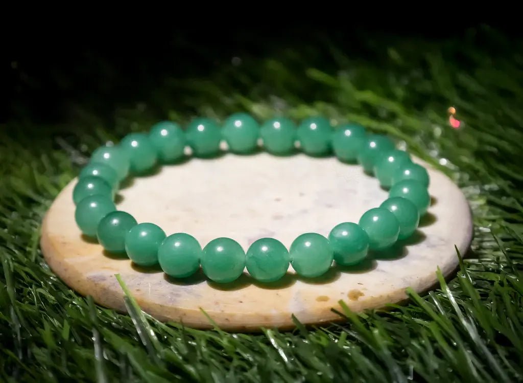 MantraMani Green Aventurine Bracelet - Energized Vedic Gemstone Jewelry - MantraMani