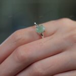 MantraMani Green Aventurine Ring: Promotes Wealth Attraction & Money Growth - Energized Vedic Gemstone Jewelry - MantraMani