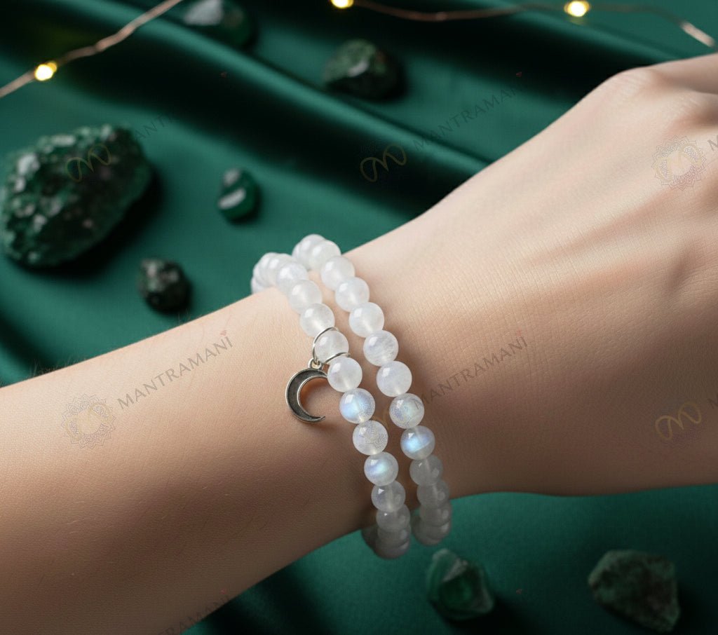 MantraMani Lunar Grace - Energized Vedic Gemstone Jewelry - MantraMani