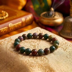 MantraMani Bloodstone Bracelet – Vitality, Courage & Healing Energy