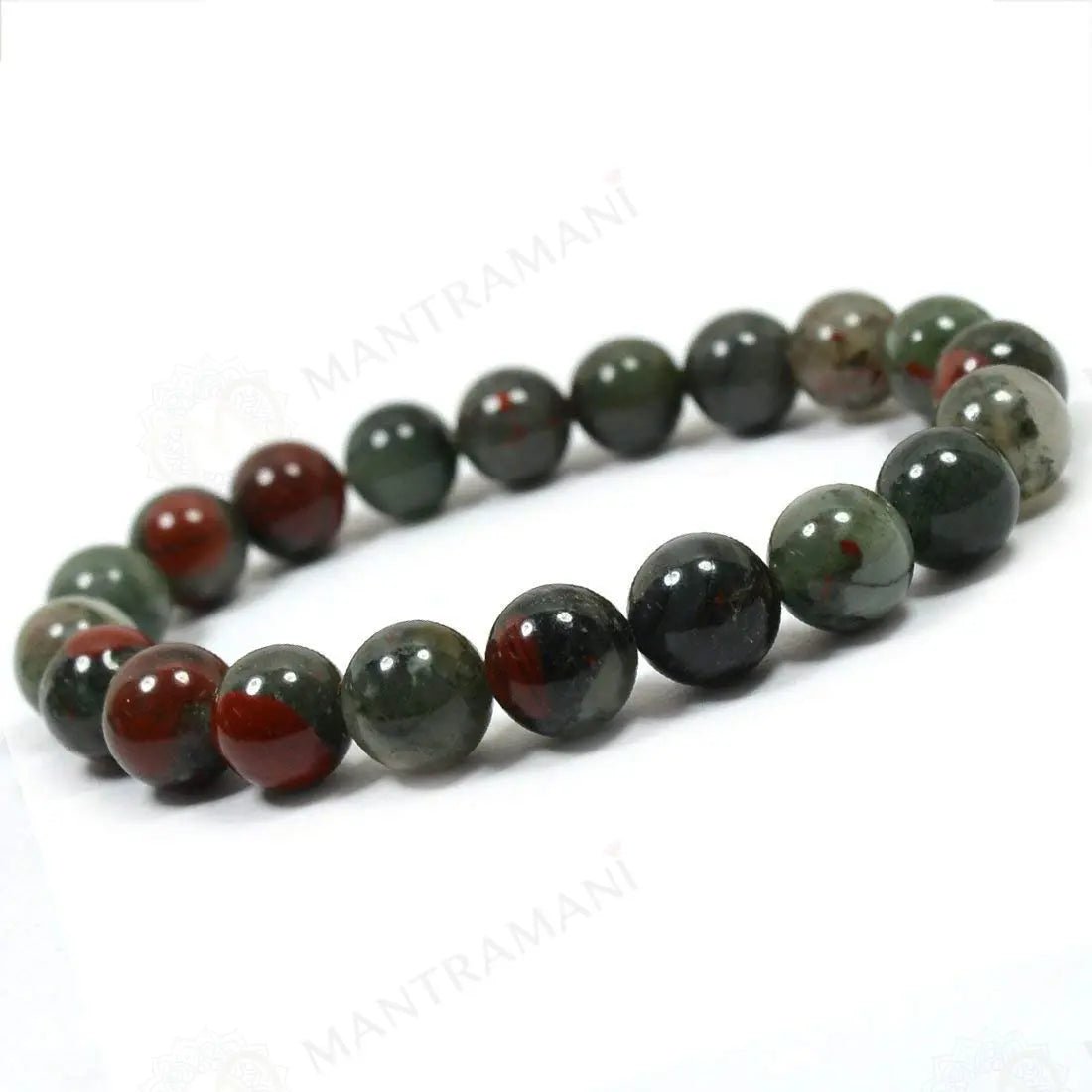 MantraMani Bloodstone Bracelet - Energized Vedic Gemstone Jewelry - MantraMani