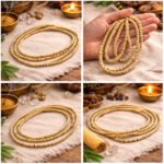 MantraMani Bel Wood Mala  Small Beads Bel Mala /   /   (3 - Energized Vedic Gemstone Jewelry - MantraMani