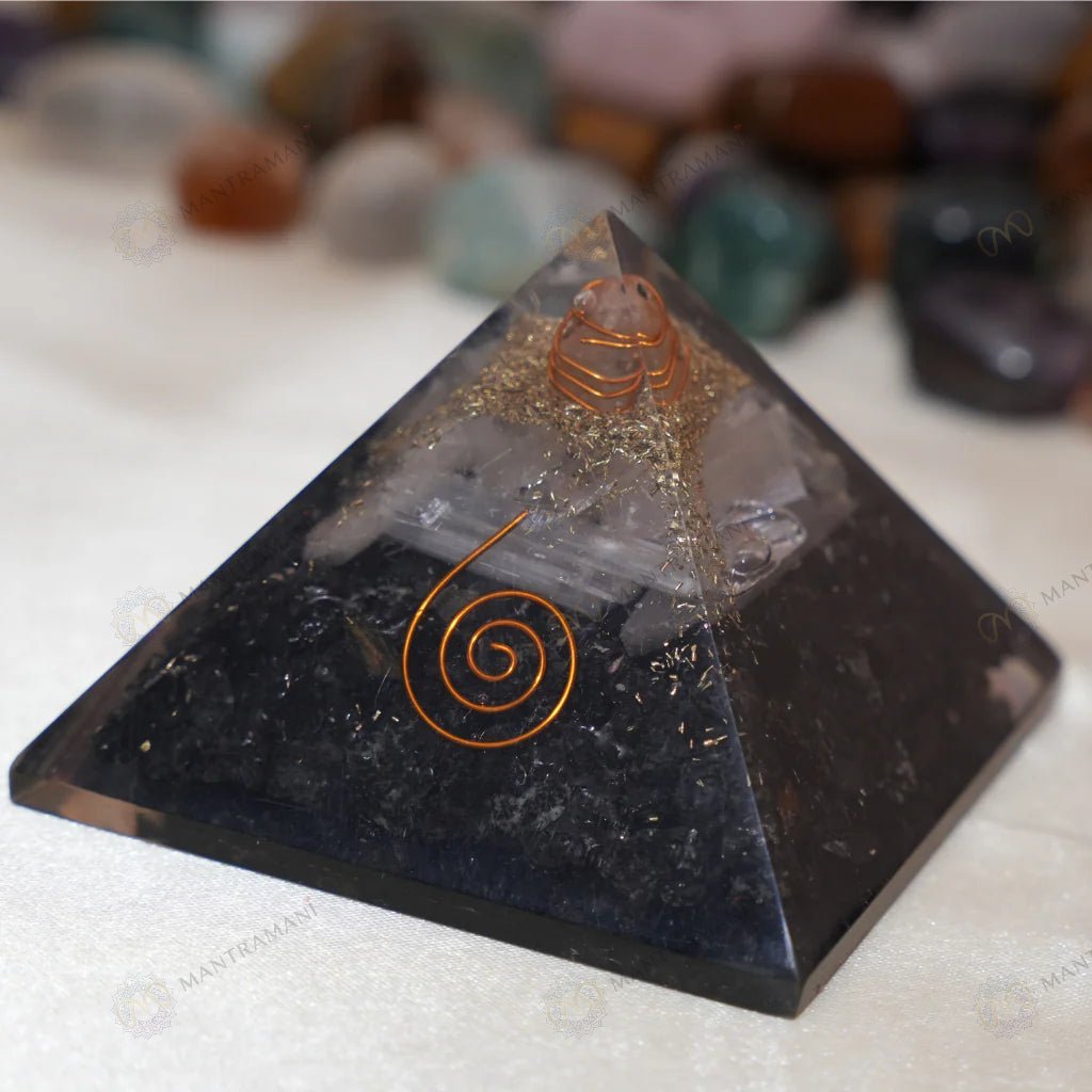 MantraMani Tourmaline Pyramid - Energized Vedic Gemstone Jewelry - MantraMani