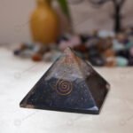 MantraMani Tourmaline Pyramid - Energized Vedic Gemstone Jewelry - MantraMani
