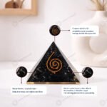 MantraMani Tourmaline Pyramid - Energized Vedic Gemstone Jewelry - MantraMani