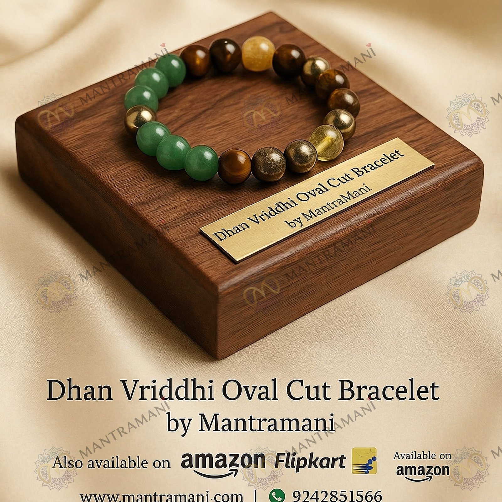 Dhan Vriddhi Money Magnet Bracelet – Wealth | MantraMani