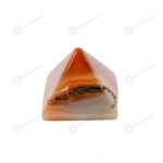 MantraMani Carnelian Pyramid - Energized Vedic Gemstone Jewelry - MantraMani
