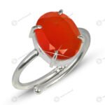 MantraMani Elegant Carnelian Ring - Energized Vedic Gemstone Jewelry - MantraMani