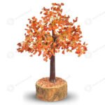 MantraMani Red Carnelian Crystal Tree - Energized Vedic Gemstone Jewelry - MantraMani